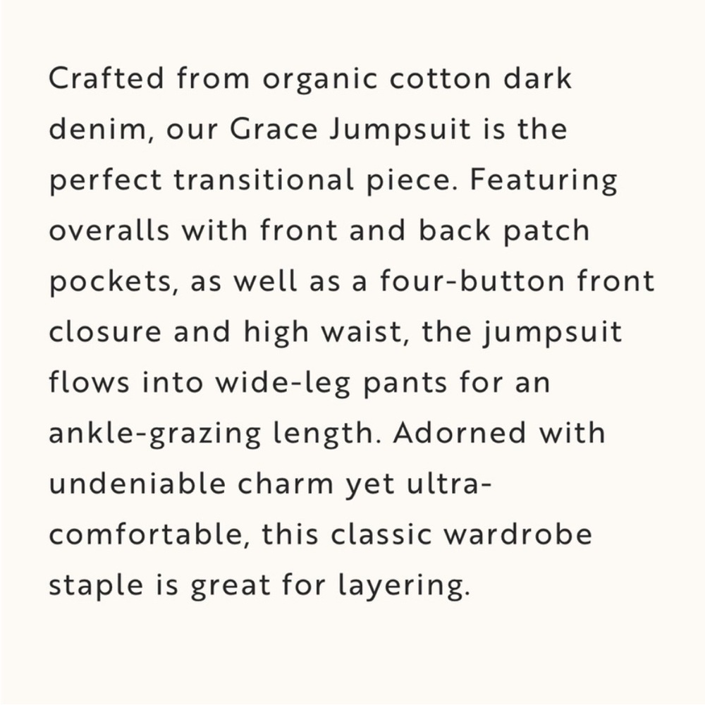 NWT Whimsy + Row Grace Jumpsuit Black Wash Denim - Picture 3 of 13